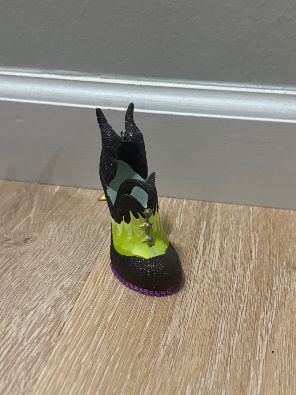 Disneys maleficent shoe ornament